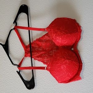 Pink Victoria Secret Push-Up Razor Back Bra